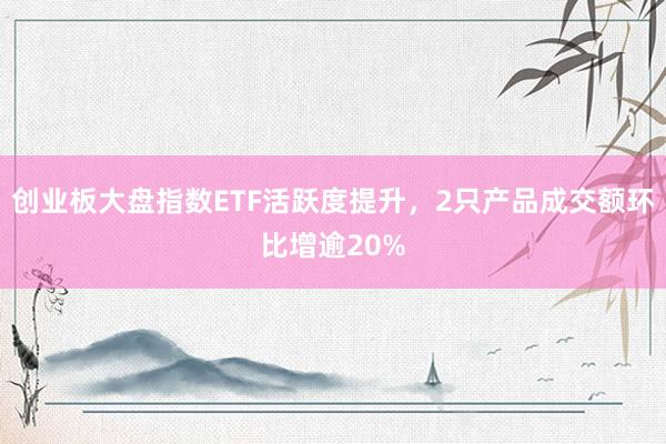 创业板大盘指数ETF活跃度提升，2只产品成交额环比增逾20%