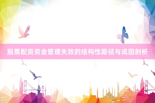 股票配资资金管理失效的结构性路径与成因剖析