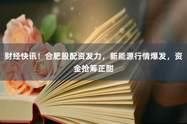 财经快讯！合肥股配资发力，新能源行情爆发，资金抢筹正酣